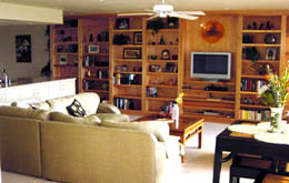 living room bookcase